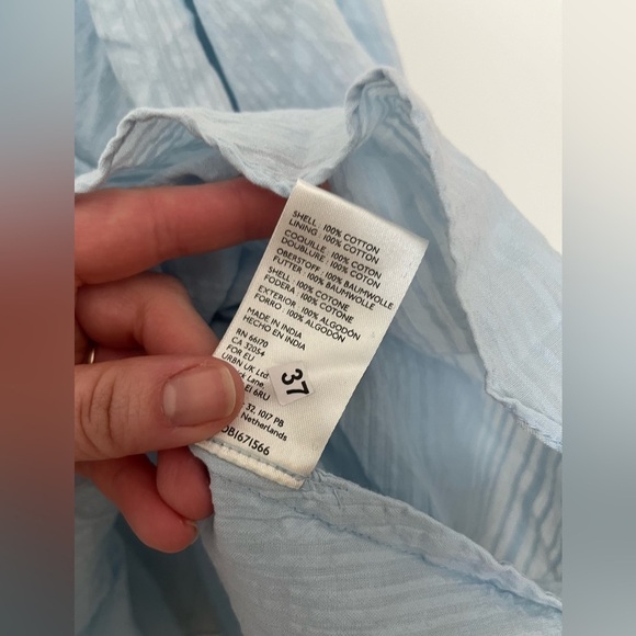 Free People Leave it to me top blue square neck - Picture 6 of 9